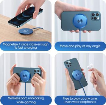 JOYROOM ασύρματος φορτιστής JR-A28, μαγνητικός, 15W, λευκός - Mobile chargers