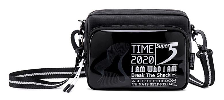 SUPER FIVE τσάντα ώμου K00111-BK, μαύρη - Bags - Wallets