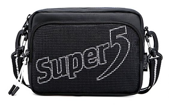 SUPER FIVE τσάντα ώμου K00123-BK, μαύρη - Bags - Wallets