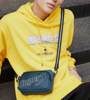 SUPER FIVE τσάντα ώμου K00123-BL, μπλε - Bags - Wallets