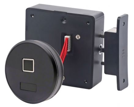 KERONG ηλεκτροπύρος KR-S8064RF, με fingerprint, μαύρος - Security systems