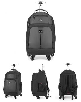 ARCTIC HUNTER τσάντα ταξιδίου LG1500165-BK τροχήλατη, θήκη laptop, μαύρη - Bags - Wallets