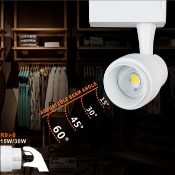 LIPER LED track light LPTRL-15E02, IP20, 15W 4000K, μεταλλικό, λευκό - Lighting