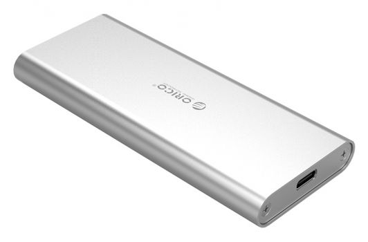 ORICO θήκη για Μ.2 B key SSD M2G-C3, USB 3.1, έως 2TB, ασημί - Περιφερειακά PC