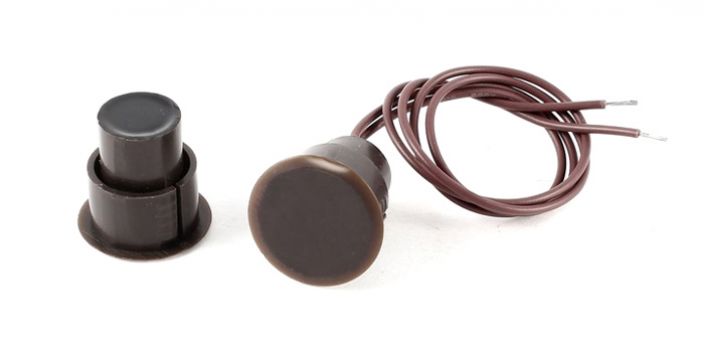 Μαγνητική επαφή συναγερμού MC-36, 40mm, καφέ, 10τμχ - Security systems