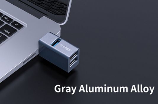 ORICO mini USB hub MINI-U32L, 3x USB ports, γκρι - Περιφερειακά PC