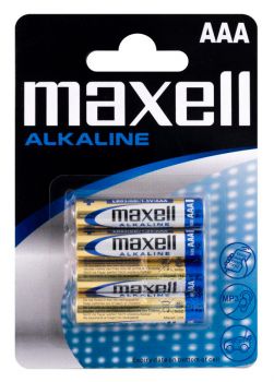 MAXELL αλκαλικές μπαταρίες AAA LR03 MN2400, 1.5V, 4τμχ - Alkaline / Rechargeable batteries