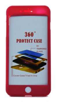 POWERTECH Θήκη Body 360° με Tempered Glass για iPhone X, Pink - Mobile cases