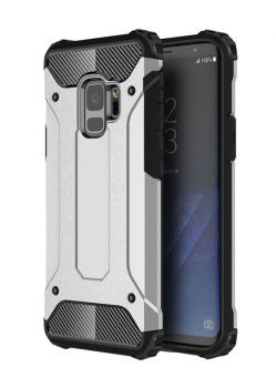 POWERTECH θήκη Hybrid Protect για Samsung Galaxy S9, ασημί - Mobile cases