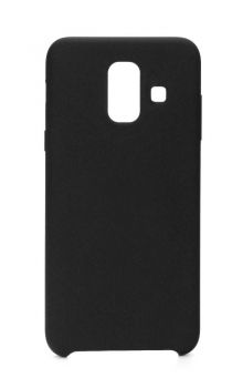 POWERTECH Θήκη Silicon Velvet MOB-1123 για Samsung A6 2018, μαύρη - Mobile cases