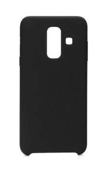 POWERTECH Θήκη Silicon Velvet MOB-1124 για Samsung A6 Plus 2018, μαύρη - Mobile cases