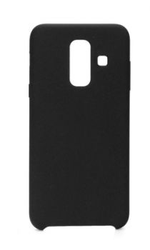 POWERTECH Θήκη Silicon Velvet MOB-1124 για Samsung A6 Plus 2018, μαύρη - Mobile cases