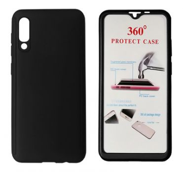 POWERTECH Θήκη Body 360° με Tempered Glass για Xiaomi Mi 9, μαύρη - Mobile cases
