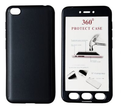 POWERTECH Θήκη Body 360° με Tempered Glass για Xiaomi Redmi Go, μαύρη - Mobile cases