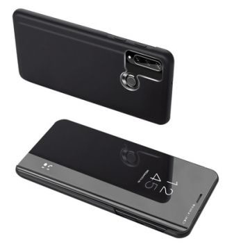 POWERTECH θήκη Clear view MOB-1517, Huawei Y6p, μαύρη - Mobile cases
