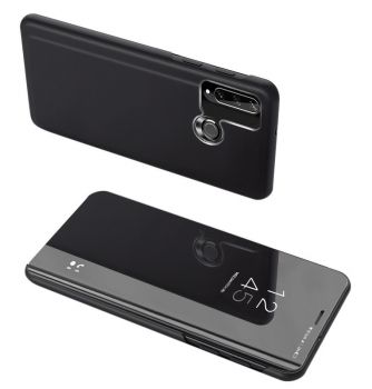 POWERTECH θήκη Clear view MOB-1517, Huawei Y6p, μαύρη - Mobile cases