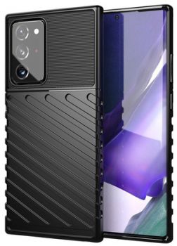 POWERTECH Θήκη Carbon MOB-1585 για Samsung Note 20, μαύρη - Mobile cases