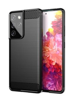 POWERTECH θήκη Carbon Flex MOB-1592 για Samsung Galaxy S21 5G, μαύρη - Mobile cases