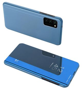 POWERTECH θήκη Clear View MOB-1611 για Samsung Galaxy A02s, μπλε - Mobile cases