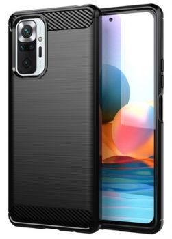 POWERTECH θήκη Carbon MOB-1626 για Xiaomi Redmi Note 10 Pro, μαύρη - Mobile cases