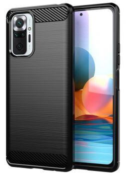 POWERTECH θήκη Carbon MOB-1626 για Xiaomi Redmi Note 10 Pro, μαύρη - Mobile cases