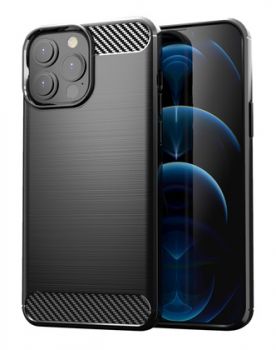 POWERTECH Θήκη Carbon MOB-1656 για iPhone 13 Pro Max, μαύρη - Mobile cases
