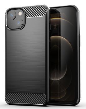POWERTECH Θήκη Carbon MOB-1658 για iPhone 13, μαύρη - Mobile cases