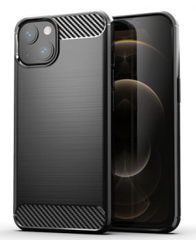 POWERTECH Θήκη Carbon MOB-1659 για iPhone 13 mini, μαύρη - Mobile cases