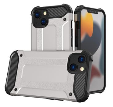 POWERTECH Θήκη Hybrid Armor MOB-1661 για iPhone 13 mini, γκρι - Mobile cases