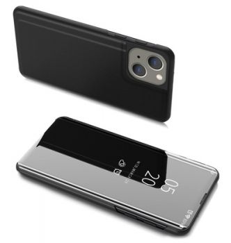 POWERTECH θήκη Clear View MOB-1665 για iPhone 13, μαύρη - Mobile cases