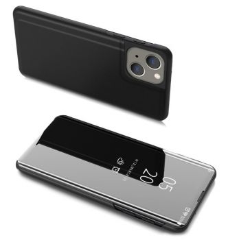 POWERTECH θήκη Clear View MOB-1665 για iPhone 13, μαύρη - Mobile cases