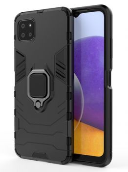 POWERTECH Θήκη Ring Armor MOB-1674 για Samsung A22 5G, μαύρη - Mobile cases