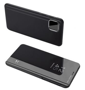 POWERTECH θήκη Clear view MOB-1706 για Xiaomi Mi 11, μαύρη - Mobile cases