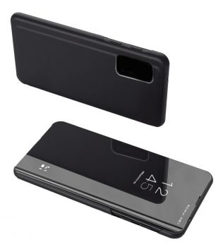 POWERTECH θήκη Clear view MOB-1708 για Realme 8/8 Pro, μαύρη - Mobile cases