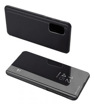 POWERTECH θήκη Clear view MOB-1708 για Realme 8/8 Pro, μαύρη - Mobile cases