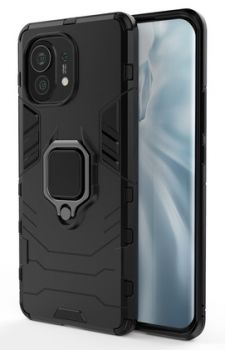 POWERTECH Θήκη Ring Armor MOB-1711 για Xiaomi Mi 11, μαύρη - Mobile cases