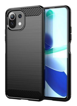 POWERTECH θήκη Carbon MOB-1713 για Xiaomi Mi 11 Lite 5G, μαύρη - Mobile cases