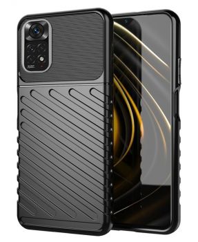 POWERTECH Θήκη Thunder MOB-1737 για Xiaomi Note 11 5G/M4 Pro 5G, μαύρη - Mobile cases