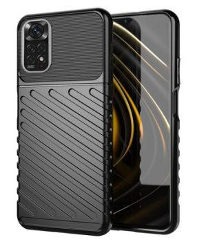 POWERTECH Θήκη Thunder MOB-1737 για Xiaomi Note 11 5G/M4 Pro 5G, μαύρη - Mobile cases
