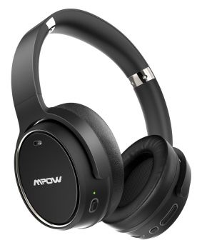 MPOW headphones H19 BH329B, wireless & wired, ANC, BT 5.0, μαύρα - Earphones - Bluetooth