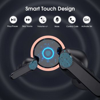 MPOW earphones με θήκη φόρτισης Mbits S BH481A, True Wireless, μαύρα - Earphones - Bluetooth