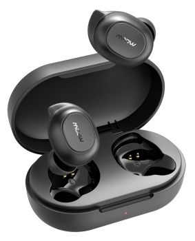 MPOW earphones με θήκη φόρτισης Mdots BH510A, True Wireless, μαύρα - Earphones - Bluetooth
