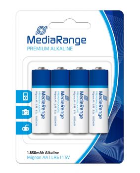 MEDIARANGE Premium αλκαλικές μπαταρίες AA LR6, 1.5V, 4τμχ - Alkaline / Rechargeable batteries
