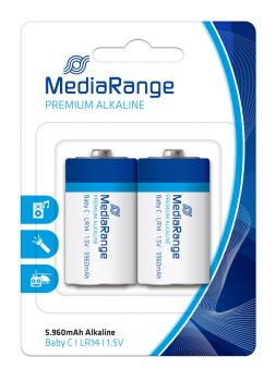 MEDIARANGE Premium αλκαλικές μπαταρίες Baby C LR14, 1.5V, 2τμχ - Alkaline / Rechargeable batteries