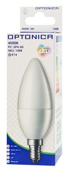 OPTONICA LED λάμπα Candle C37 1461, 6W, 4500K, E14, 480lm - Lighting