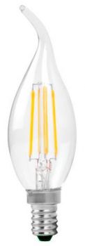 OPTONICA LED λάμπα Candle C35T Filament 1481, 4W, 4500K, E14, 400lm - Lighting