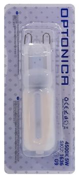 OPTONICA LED λάμπα 1636, 5W, 4500K, G9, 400lm - Lighting