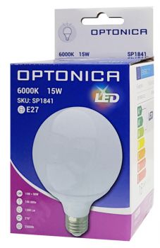 OPTONICA LED λάμπα G95 1841, 15W, 6000K, E27, 1200lm - Lighting