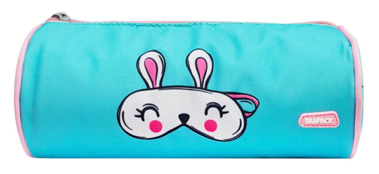 MP υφασμάτινη κασετίνα PA1025-03, κυλινδρική, πετρόλ - Office Supplies