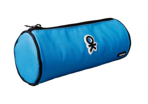 MP υφασμάτινη κασετίνα PA1025-04, κυλινδρική, μπλε - Office Supplies